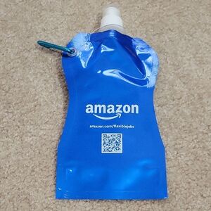 Free W Any Purchase! Amazon Blue Flexible Water Pouch